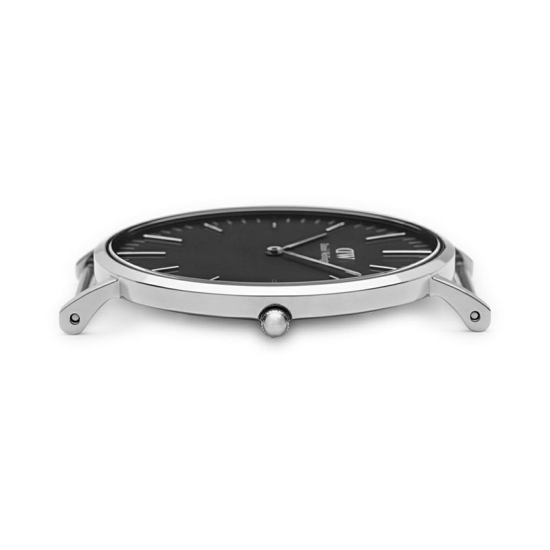 ダニエルウェリントン 40mm クラシックブラック レディン シルバー 商品詳細画像