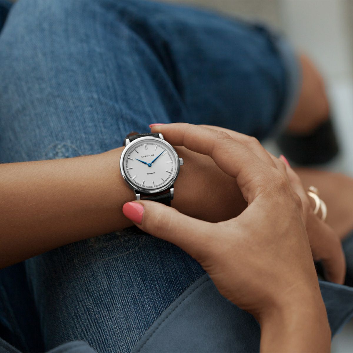 【受注販売】コーニッシュ ヘリテージ Heritage 36 シルバー ホワイト ブラック 36mm 商品詳細画像