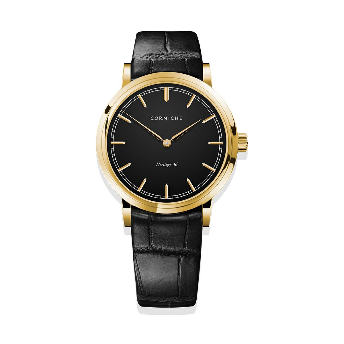 CORNICHE / コーニッシュ ヘリテージ Heritage 36 ゴールド ブラック ブラック 36mmの公式ECサイト掲載画像