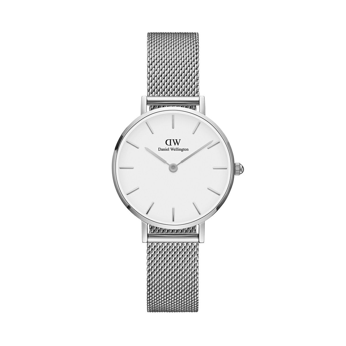 Daniel Wellington / ダニエルウェリントン クラシックペティット ホワイト スターリング シルバー 28mmの公式ECサイト掲載画像