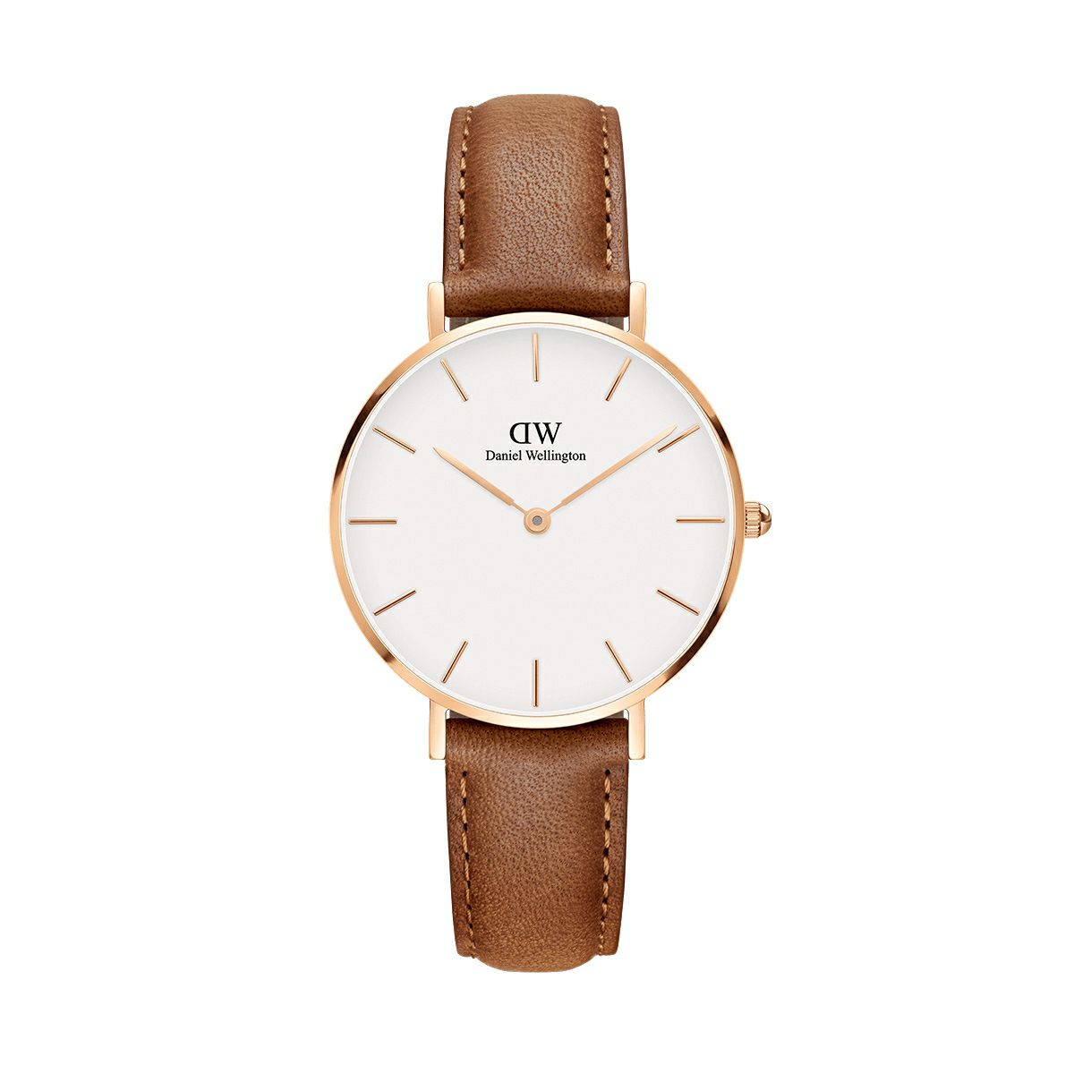 Daniel Wellington / ダニエルウェリントン クラシックペティット ホワイト ダラム ローズゴールド 32mmの公式ECサイト掲載画像