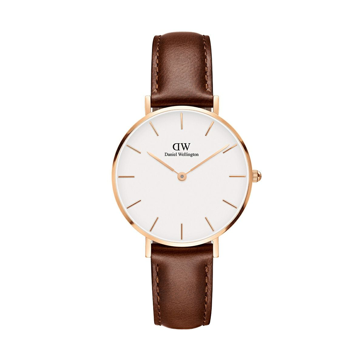 Daniel Wellington / ダニエルウェリントン クラシックペティット ホワイト セントモーズ ローズゴールド 32mmの公式ECサイト掲載画像