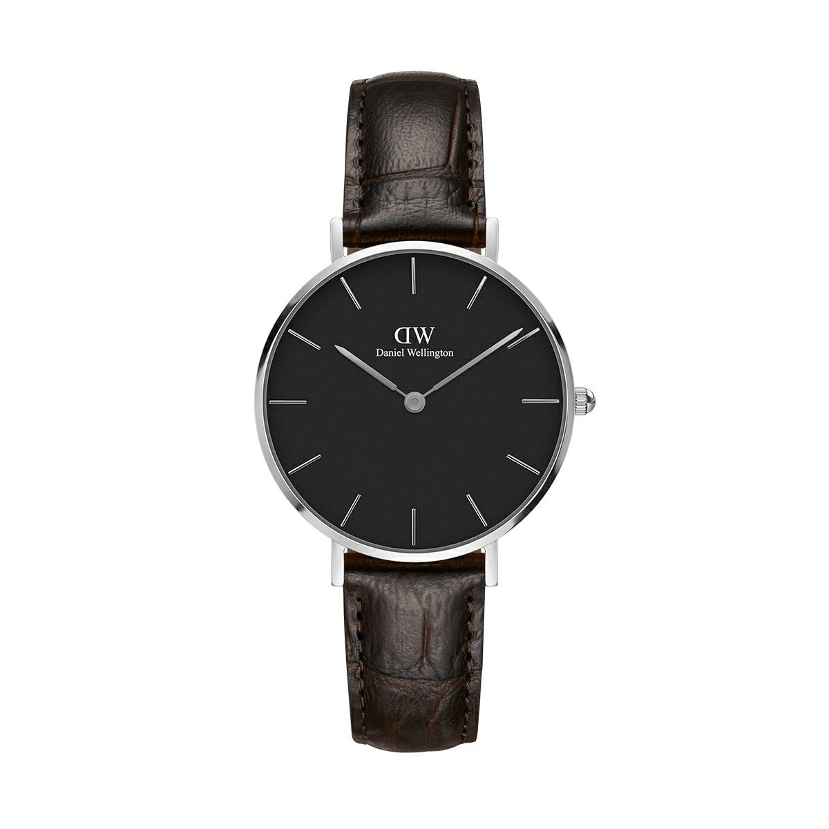 Daniel Wellington / ダニエルウェリントン クラシックペティット ブラック ヨーク シルバー 32mmの公式ECサイト掲載画像