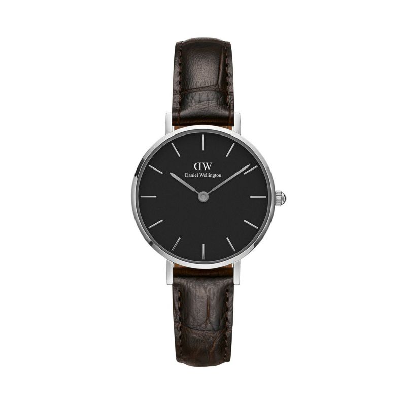 Daniel Wellington / ダニエルウェリントン クラシックペティット ブラック ヨーク シルバー 28mmの公式ECサイト掲載画像