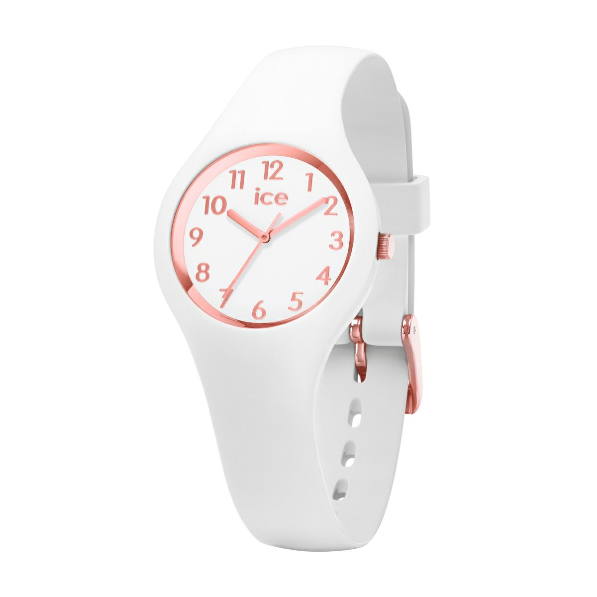ICE-WATCH / アイスウォッチ ICE glam アイス グラム ホワイトローズゴールド ナンバーズ エクストラスモールの公式ECサイト掲載画像