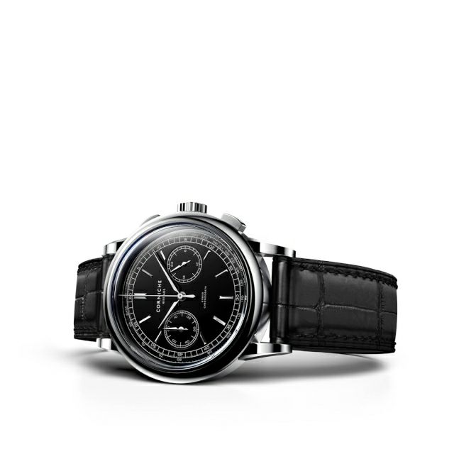 名入れ無料】 CORNICHEヘリテー HeritageChronograph Silver