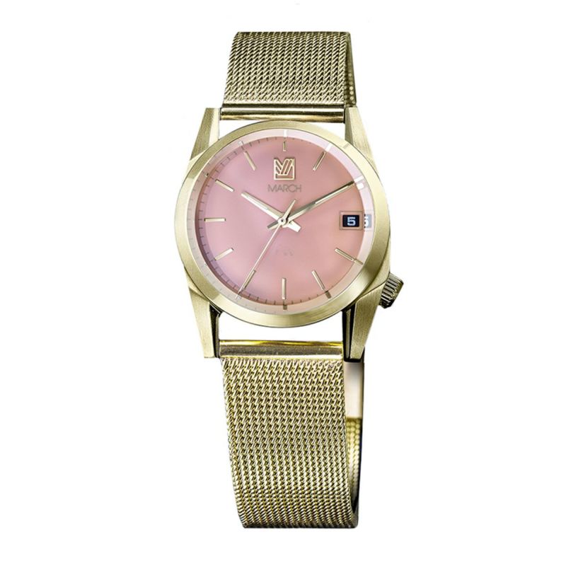 MARCH LA.B / マーチエルエービー シックスティ ローズ ステンレス メッシュ ベルト ゴールドの公式ECサイト掲載画像