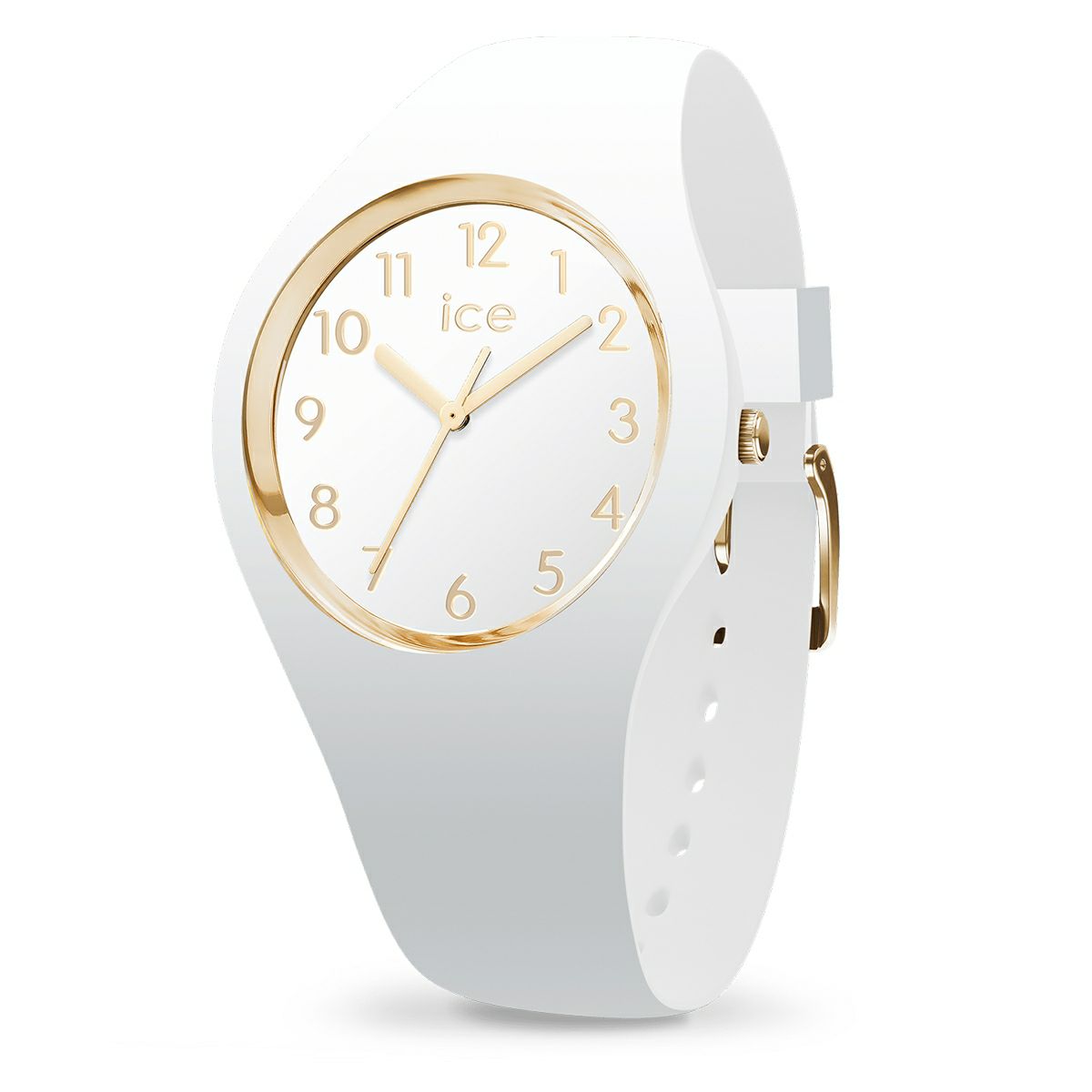 ICE-WATCH / アイスウォッチ ICE glitter アイス グリッター ホワイト ローズゴールド ユニセックスの公式ECサイト掲載画像