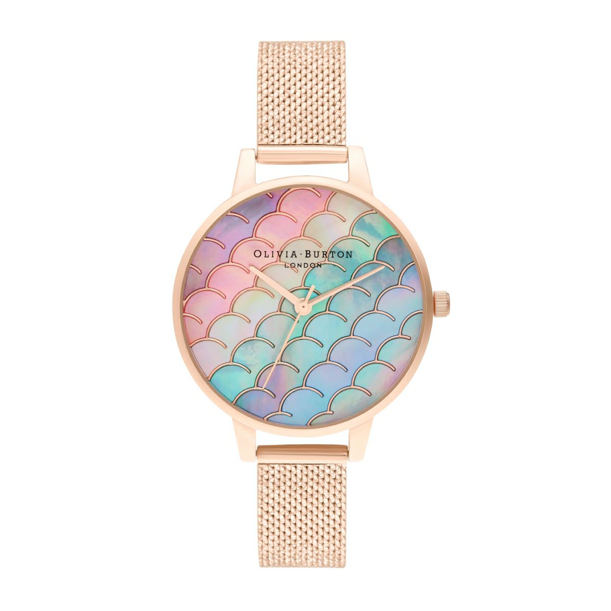 Olivia Burton / オリビア・バートン アンダーザシー マーメイド テイル ローズゴールド ブークレ メッシュの公式ECサイト掲載画像