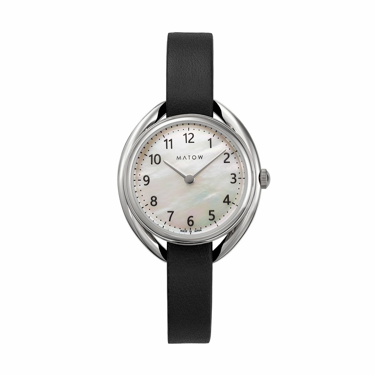 MATOW / マトウ Shiki NATSU ラウンド シルバー ユーカリ / ソーラー時計の公式ECサイト掲載画像