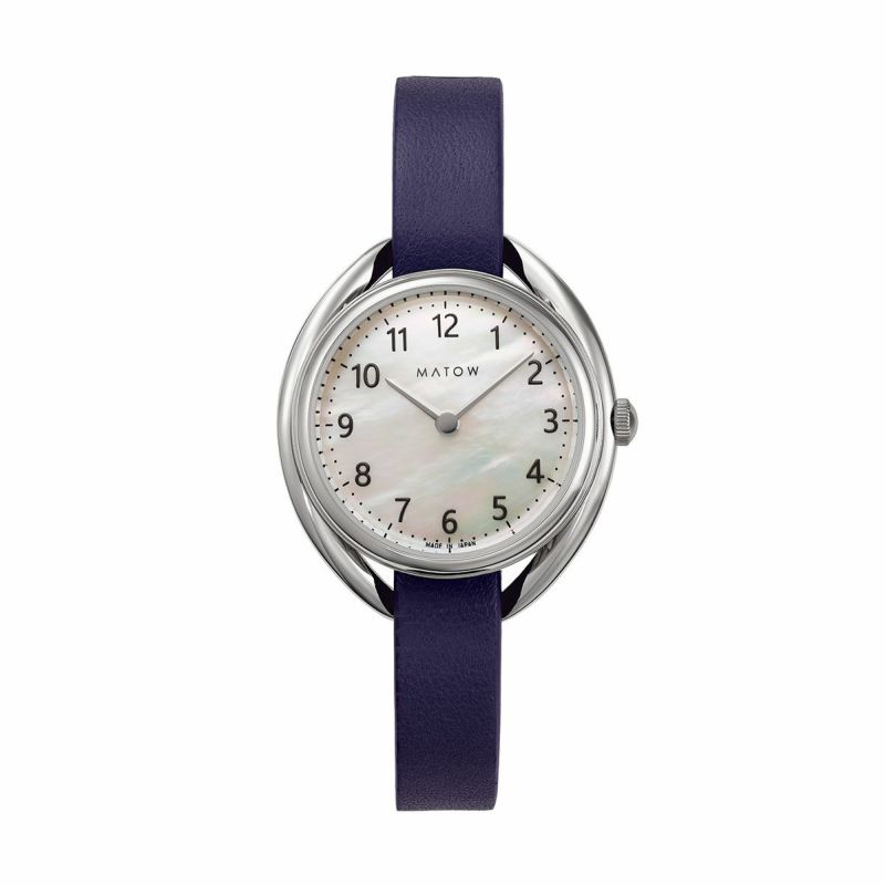 MATOW / マトウ Shiki NATSU ラウンド シルバー エリンジューム / ソーラー時計の公式ECサイト掲載画像