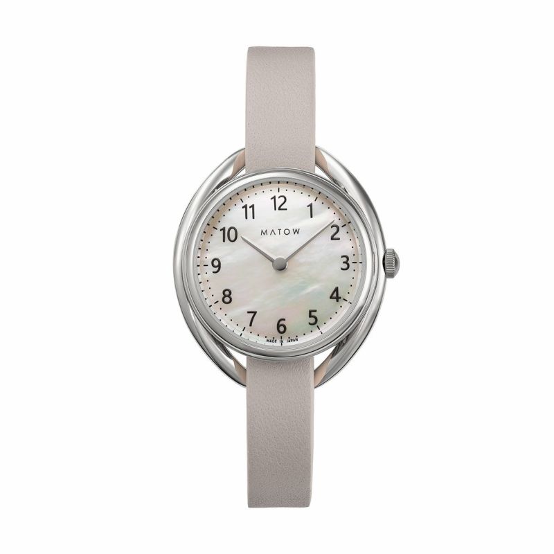 MATOW / マトウ Shiki FUYU ラウンド シルバー ホワイトペッパー / ソーラー時計の公式ECサイト掲載画像
