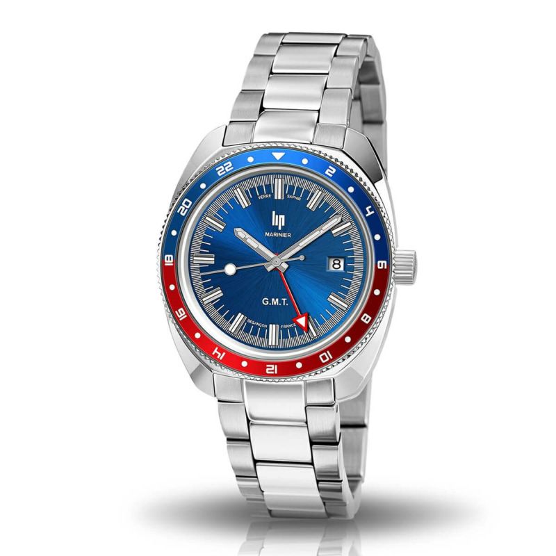 リップ マリナー GMT ダークブルー シルバー スチール 商品詳細画像