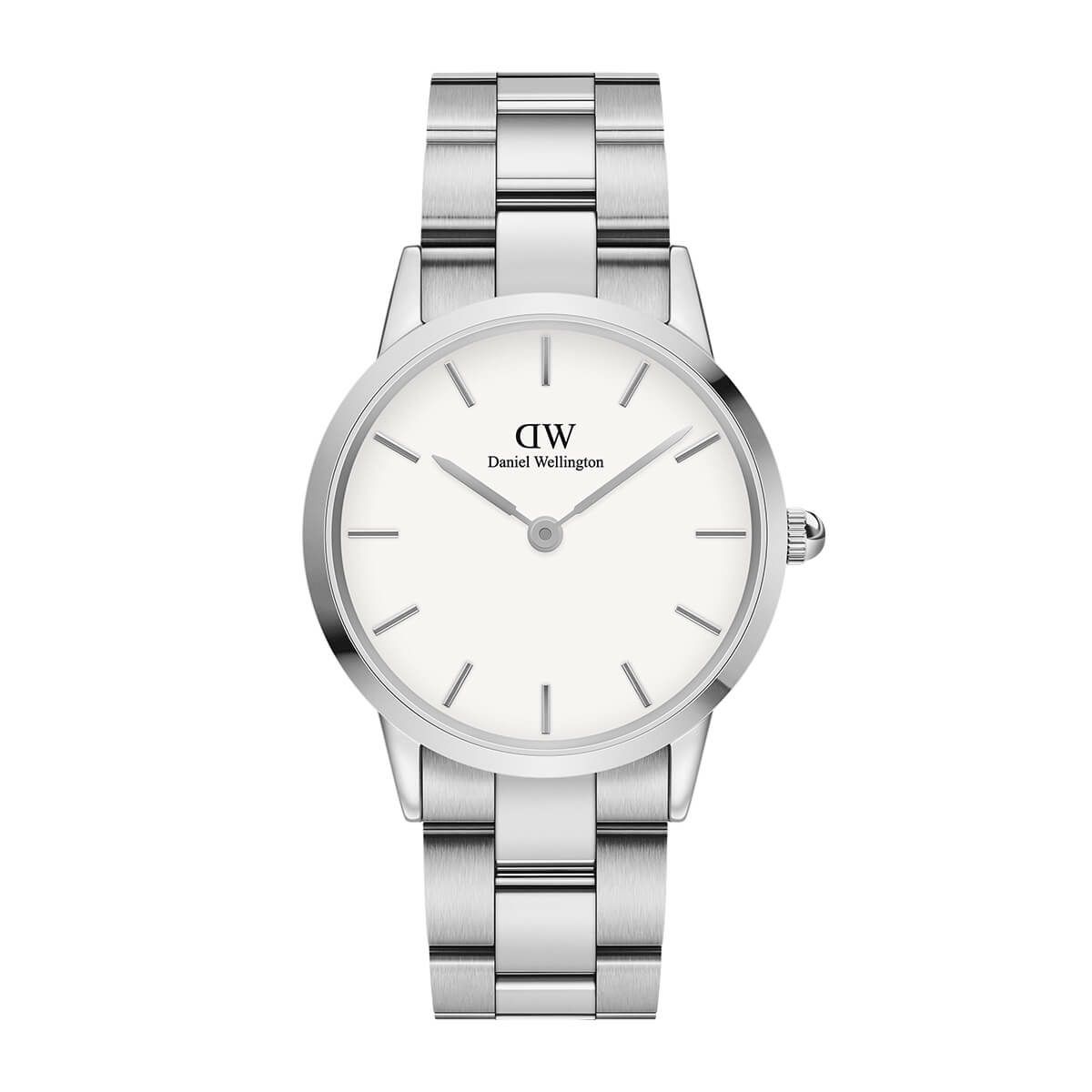 Daniel Wellington / ダニエルウェリントン アイコニックリンク 36mm シルバー ホワイトの公式ECサイト掲載画像
