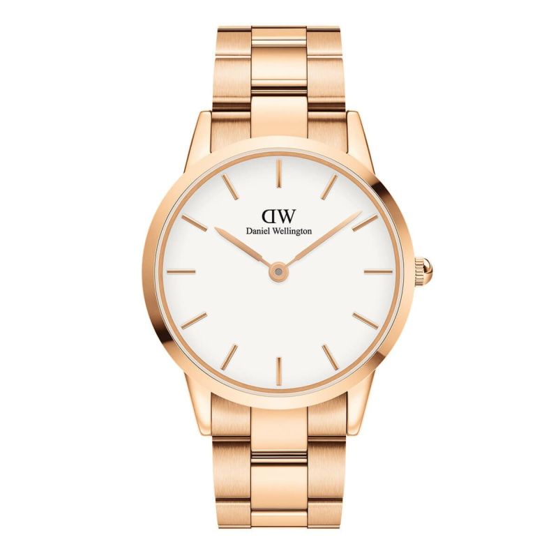 Daniel Wellington 腕時計 ブラック×ローズゴールド替ベルト箱有