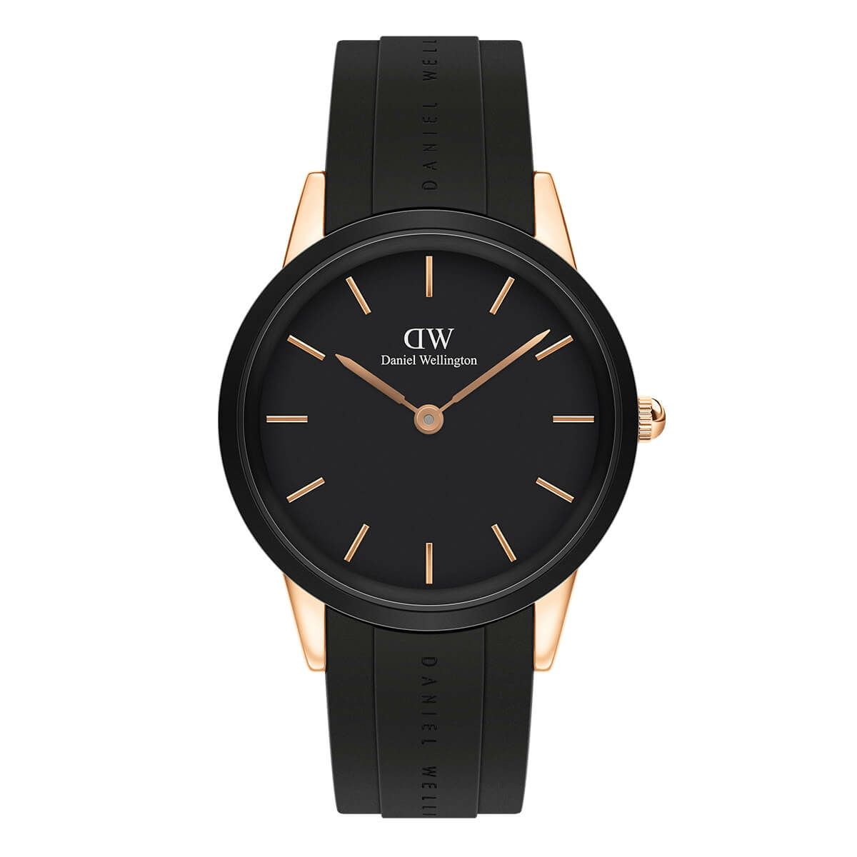 Daniel Wellington / ダニエルウェリントン アイコニックモーション 40mm ローズゴールド ブラックの公式ECサイト掲載画像