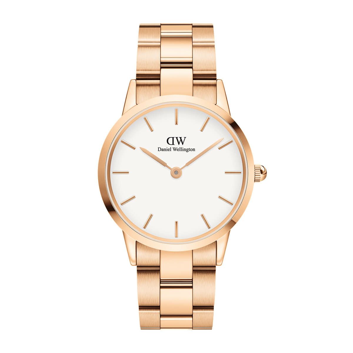 Daniel Wellington / ダニエルウェリントン アイコニックリンク 36mm ローズゴールド ホワイトの公式ECサイト掲載画像
