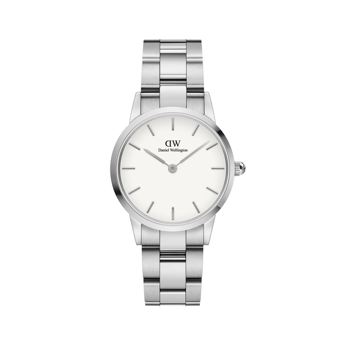 Daniel Wellington / ダニエルウェリントン アイコニックリンク 28mm シルバー ホワイトの公式ECサイト掲載画像