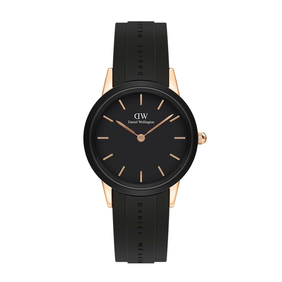 Daniel Wellington / ダニエルウェリントン アイコニックモーション 32mm ローズゴールド ブラックの公式ECサイト掲載画像