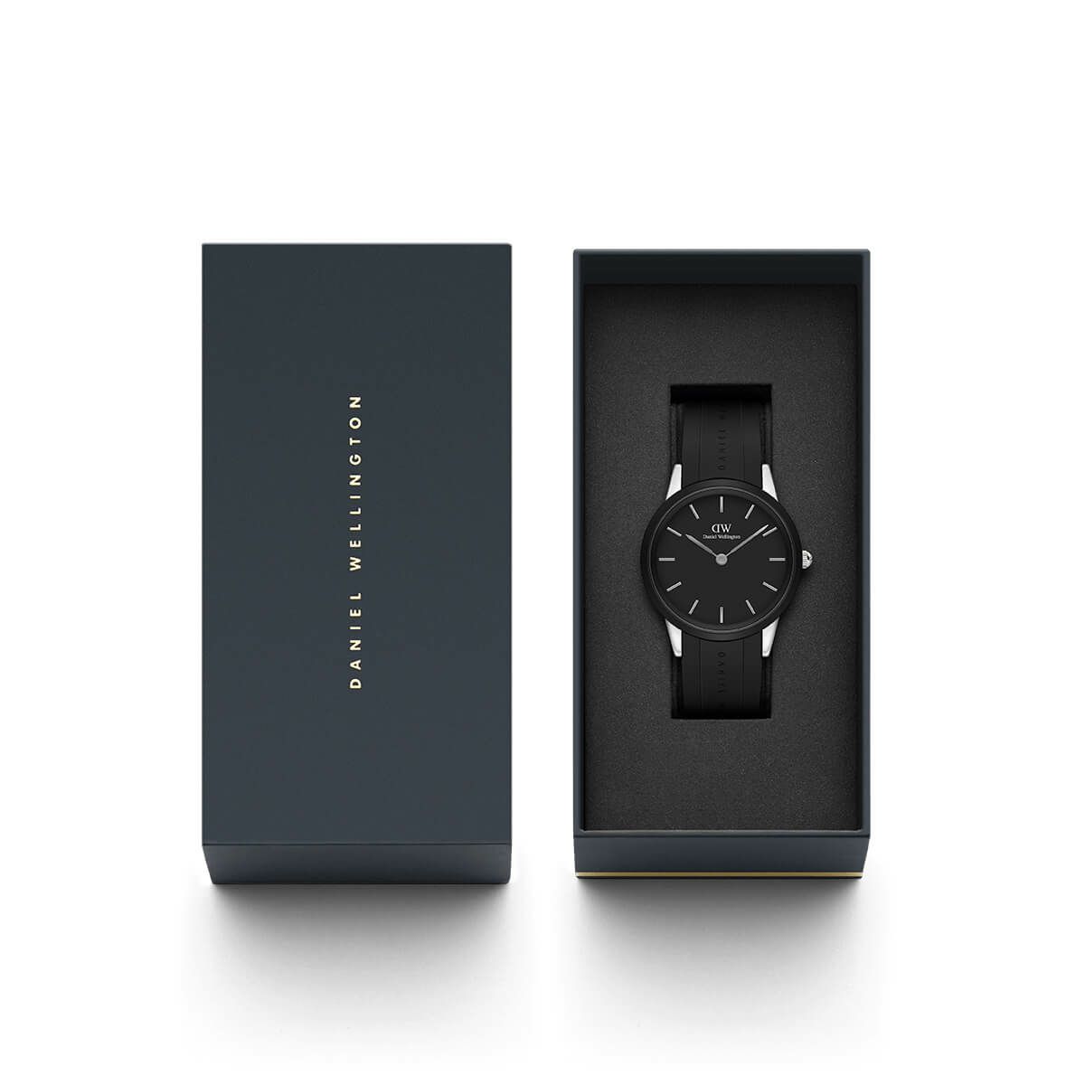 ダニエルウェリントン アイコニックモーション 40mm シルバー ブラック 商品詳細画像