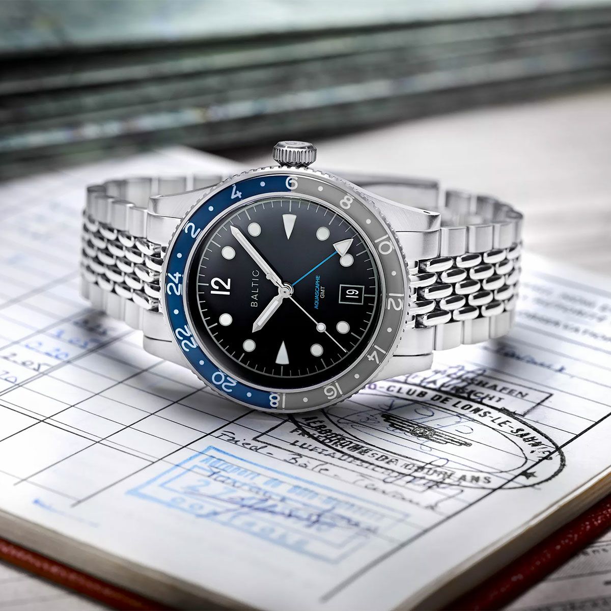 受注販売】BALTIC WATCHES / バルチック アクアスカーフ GMT グレー 