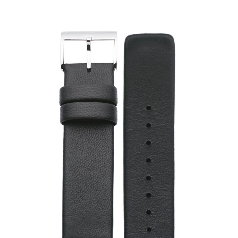 sazare / さざれ 替えベルト シルバー ミラー ブラック シープスキン レザーの公式ECサイト掲載画像