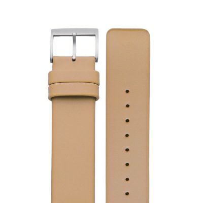 sazare / さざれ 替えベルト シルバー ホーニング ベージュ カウレザーの公式ECサイト掲載画像