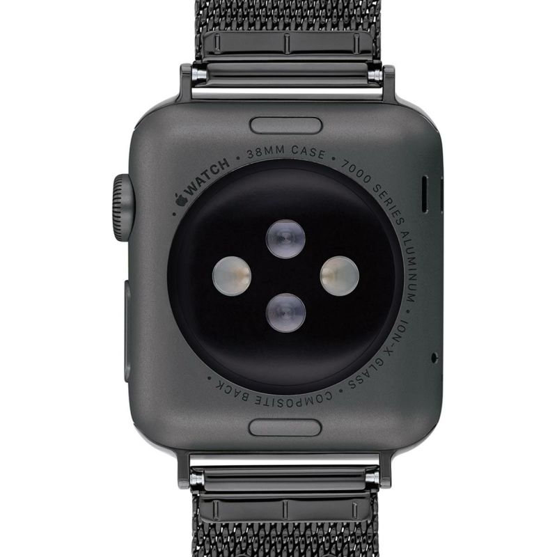 コーチ 38mm＆40mm アップルウォッチ用 替えベルト ストラップ ブラック IP メッシュブレスレット Apple watch 商品詳細画像
