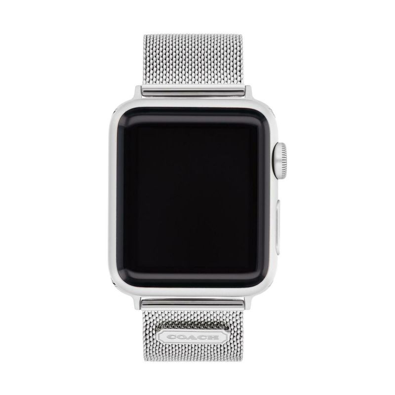 コーチ 38mm&40mm アップルウォッチ用 替えベルト ストラップ シルバー メッシュブレスレット Apple watch 商品詳細画像