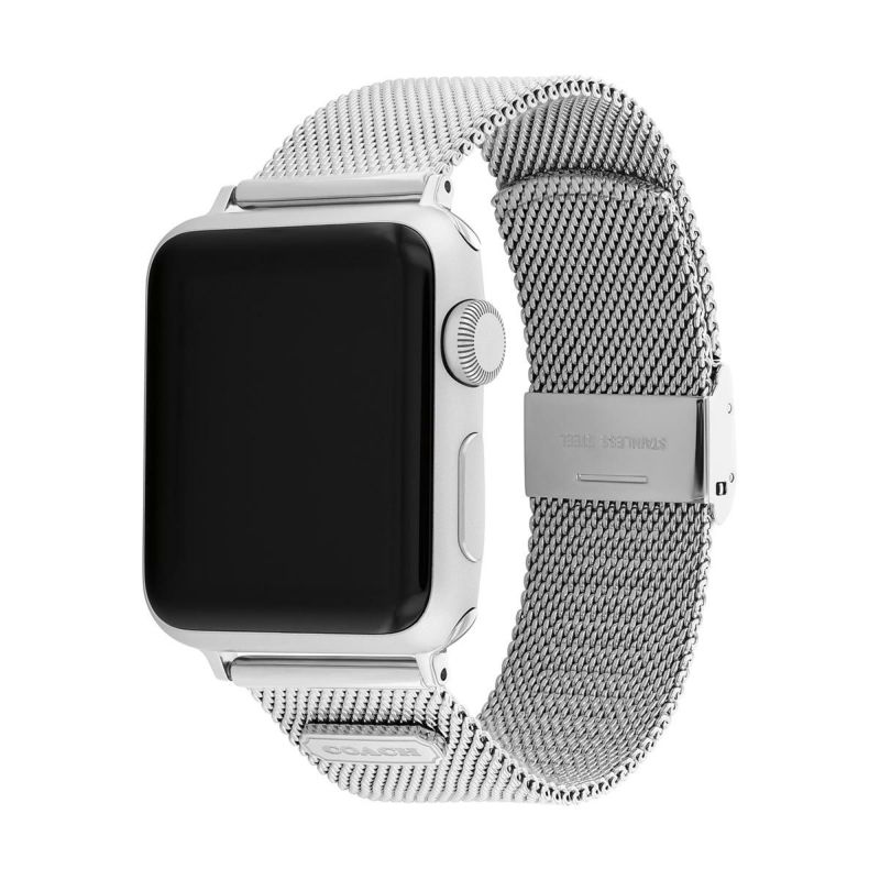 コーチ 38mm&40mm アップルウォッチ用 替えベルト ストラップ シルバー メッシュブレスレット Apple watch 商品詳細画像