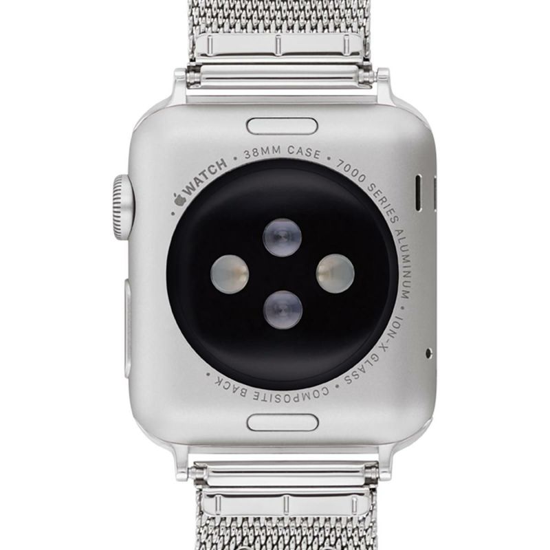 COACH / コーチ 38mm&40mm&41mm アップルウォッチ用 替えベルト ストラップ シルバー メッシュブレスレット Apple  watch apple watch 腕時計用 替えベルト 替えバンド メンズ レディース