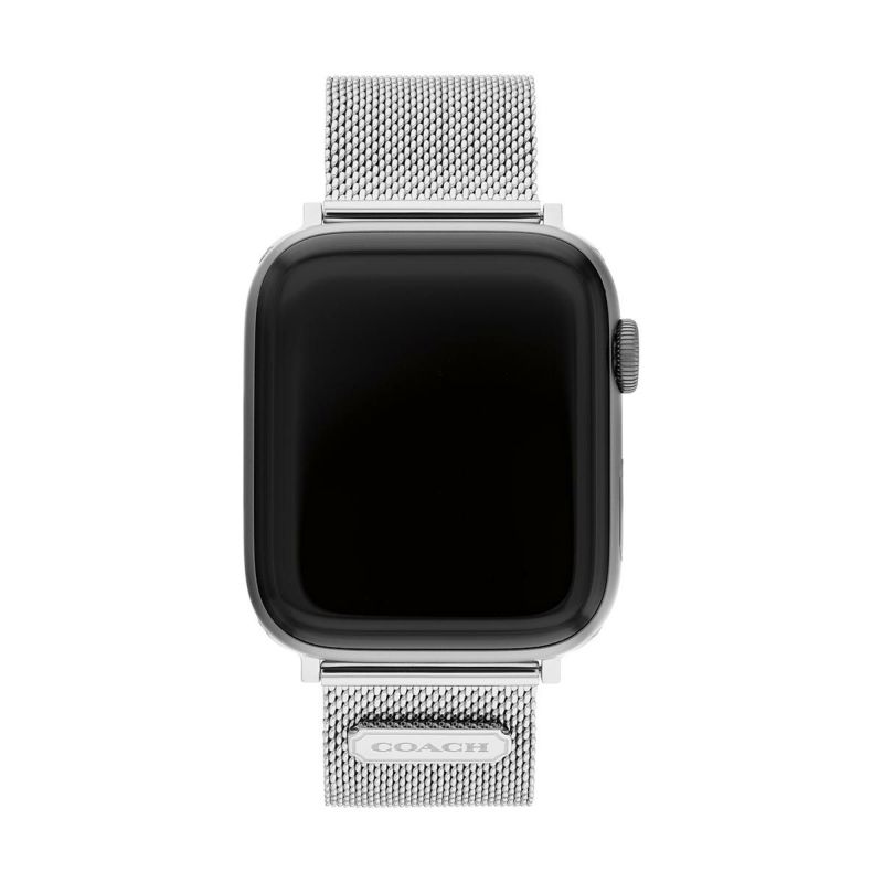 コーチ 42mm&44mm アップルウォッチ用 替えベルト ストラップ シルバー メッシュブレスレット Apple watch 商品詳細画像