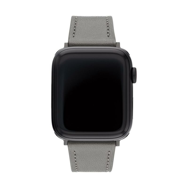 コーチ 42mm&44mm アップルウォッチ用 替えベルト ストラップ グレー レザー Apple watch 商品詳細画像