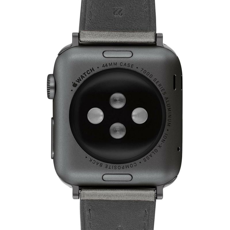 COACH | COACH / コーチ 42mm44mm アップルウォッチ用 替えベルト ストラップ グレー レザー Apple watch  腕時計用 替えベルト 替えバンド メンズ レディース