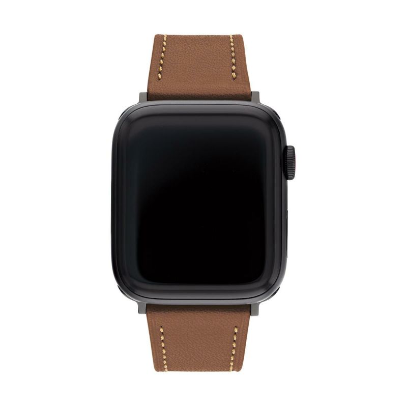 コーチ 42mm＆44mm アップルウォッチ用 替えベルト ストラップ ストラップ サドル レザー Apple watch 商品詳細画像