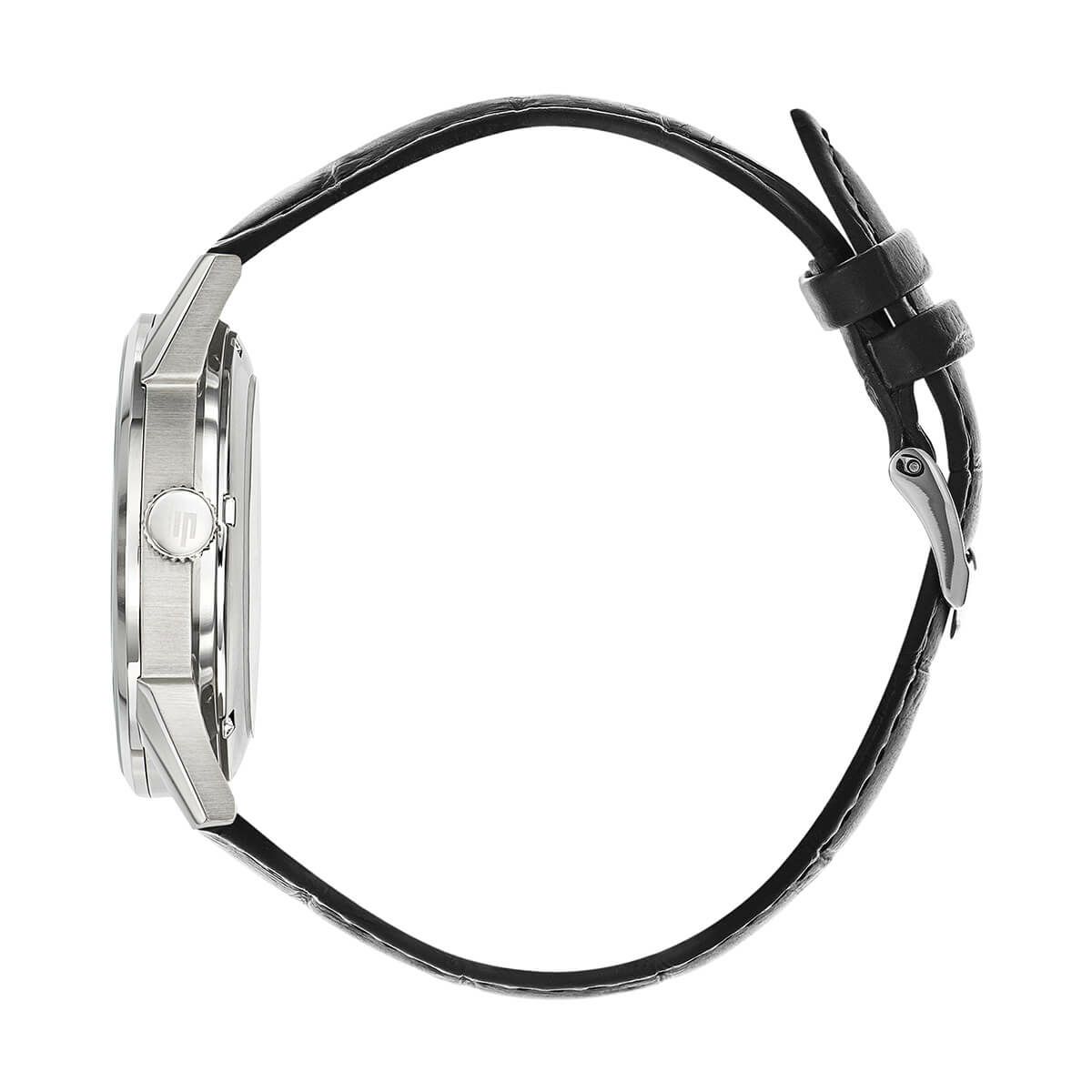 リップ ヒマラヤ 40mm スケルトン オートマチック シルバー クロコダイル ブラック レザー 商品詳細画像