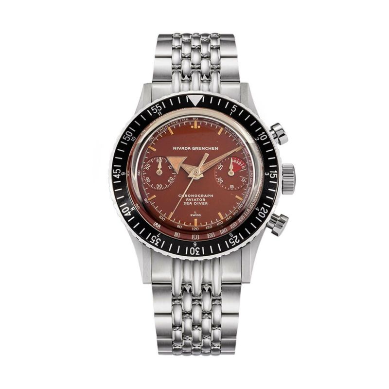 Nivada Grenchen /ニバダ グレンヒェン クロノマスター ブロードアロー トロピカル マニュアル ライスブレスの公式ECサイト掲載画像