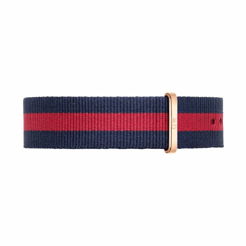 Daniel Wellington / ダニエルウェリントン クラシック 40mm用 付替バンド ナトーリストバンド オックスフォード/ローズ 20mmの公式ECサイト掲載画像