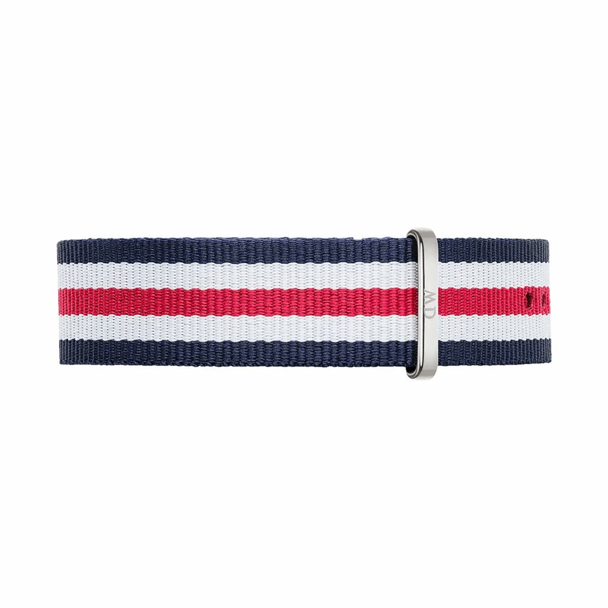 Daniel Wellington / ダニエルウェリントン クラシック 40mm用 付替バンド ナトーリストバンド カンタベリー/シルバー 20mmの公式ECサイト掲載画像