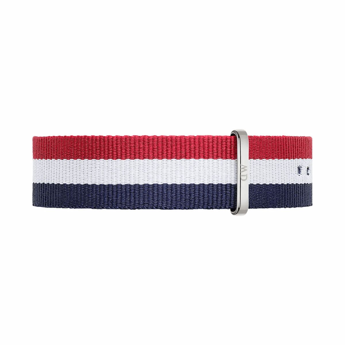 Daniel Wellington / ダニエルウェリントン クラシック 40mm用 付替バンド ナトーリストバンド ケンブリッジ/シルバー 20mmの公式ECサイト掲載画像