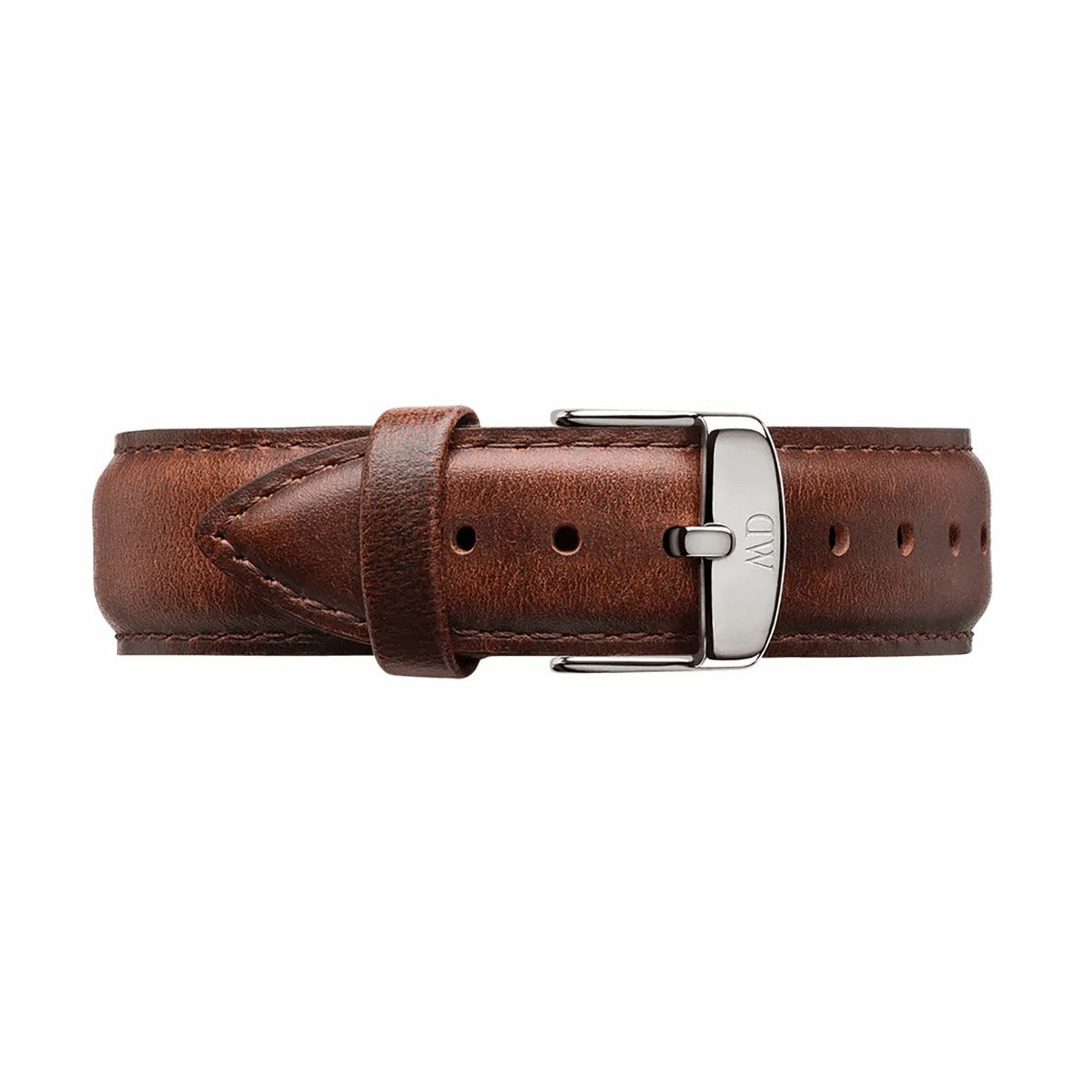 Daniel Wellington / ダニエルウェリントン クラシック 40mm用 付替バンド レザーリストバンド セイントモーズ（セントアンドルーズ）/シルバー 20mmの公式ECサイト掲載画像