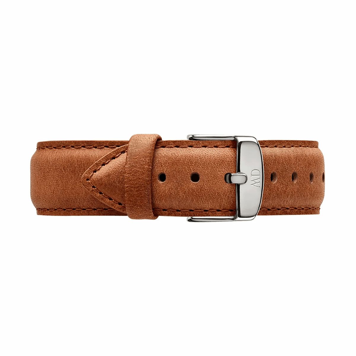 Daniel Wellington / ダニエルウェリントン クラシック 40mm用 付替バンド レザーリストバンド クラシックダラム/シルバー 20mmの公式ECサイト掲載画像