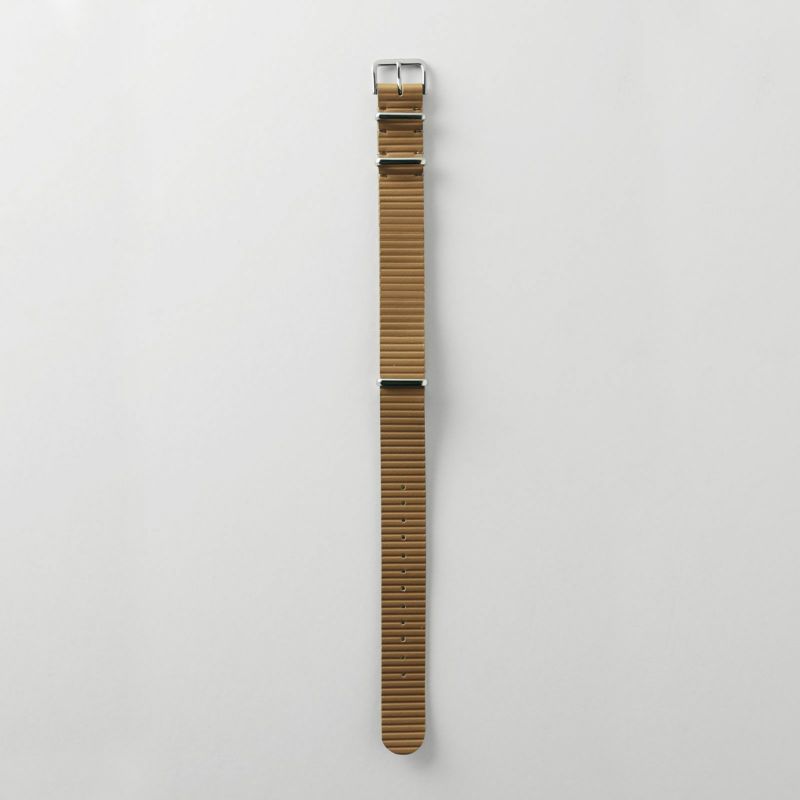 sazare / sazare × i ro se 替えベルト シルバー ミラー コードバン ライトブラウンの公式ECサイト掲載画像