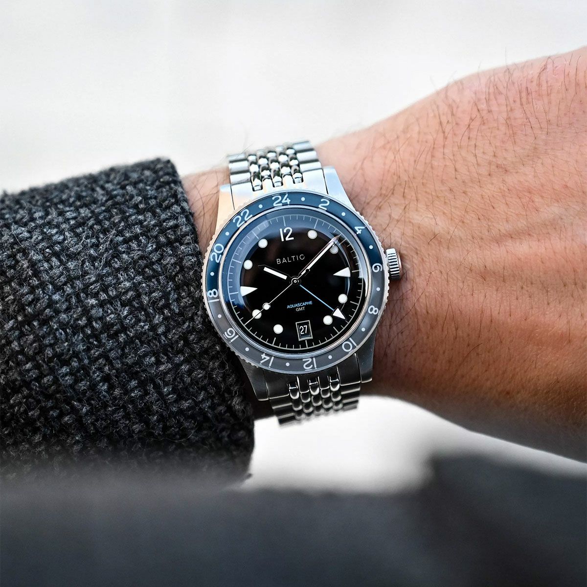 受注販売】BALTIC WATCHES / バルチック アクアスカーフ GMT グレー 