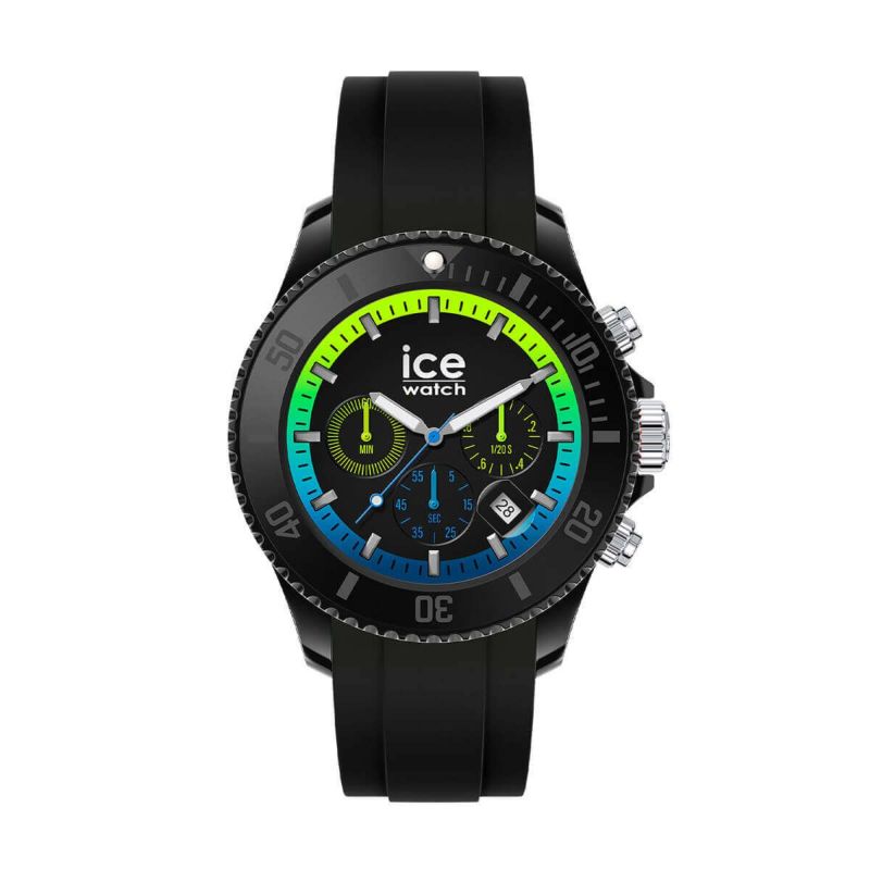 ICE-WATCH / アイスウォッチ ICE chrono アイスクロノ ブラックライム エクストララージの公式ECサイト掲載画像