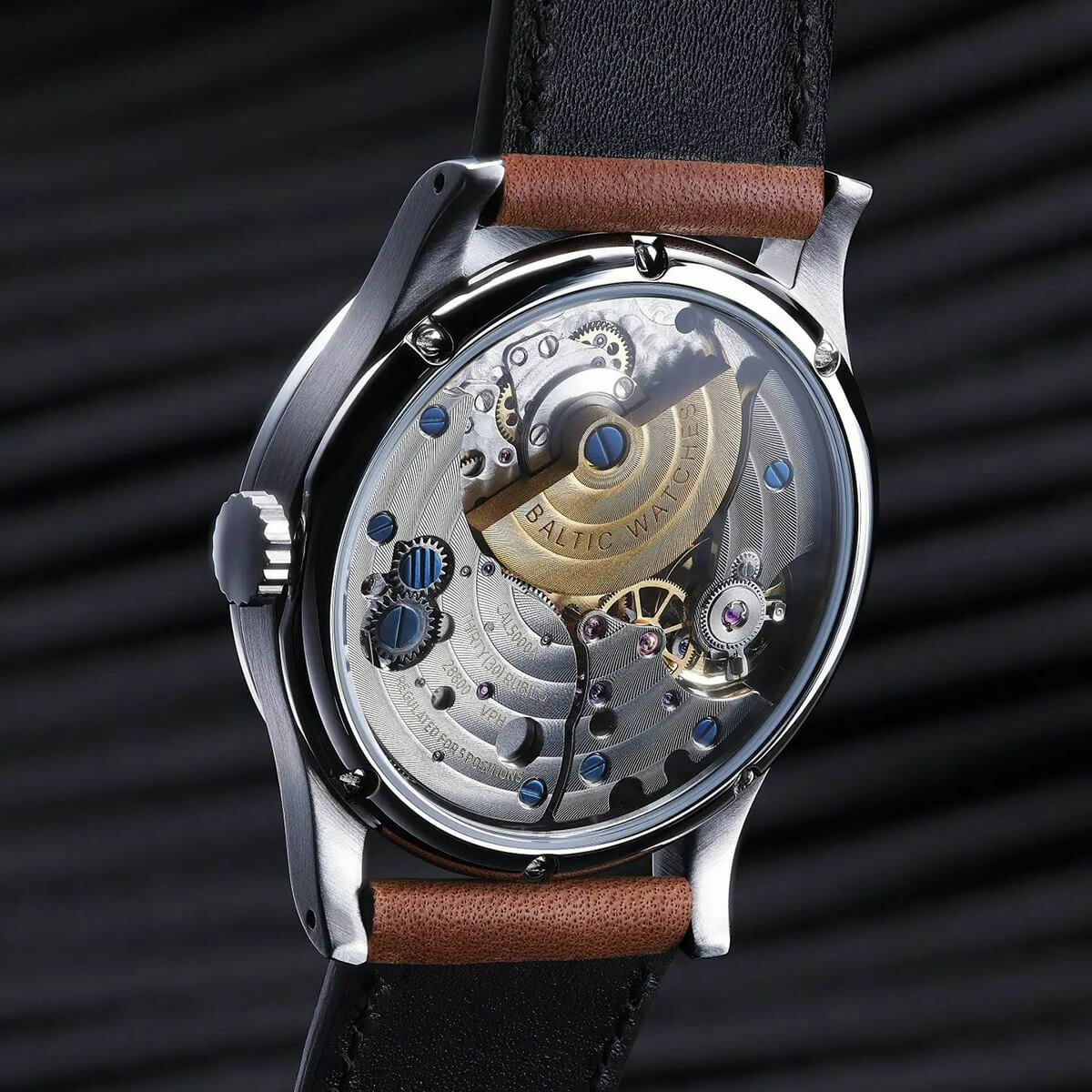 BALTIC WATCHES / バルチック マイクロローター サーモン ネイビー 
