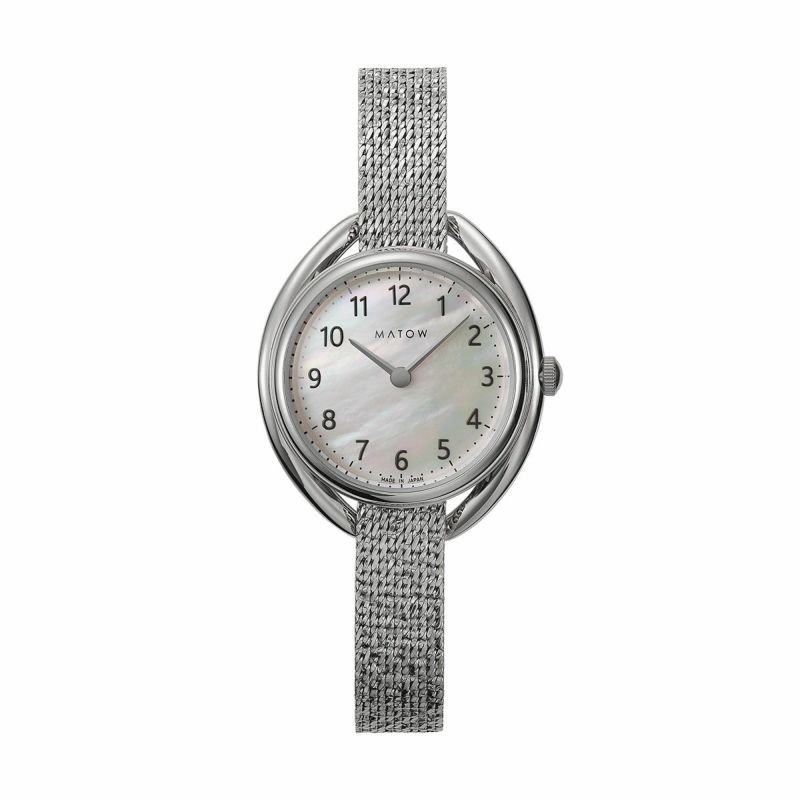 MATOW / マトウ Shiki ラウンド シルバー 銀花 / ソーラー時計の公式ECサイト掲載画像
