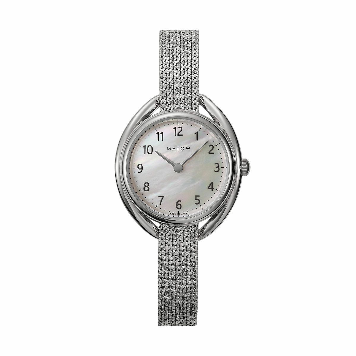 MATOW / マトウ Shiki ラウンド シルバー 銀花 / ソーラー時計の公式ECサイト掲載画像