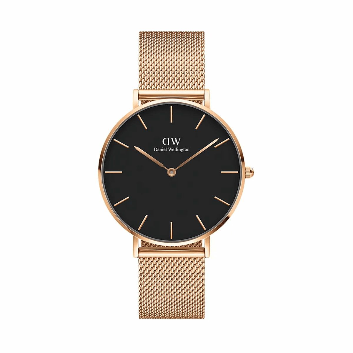 Daniel Wellington / ダニエルウェリントンペティット メルローズ ローズゴールド/ブラック 36mmの公式ECサイト掲載画像