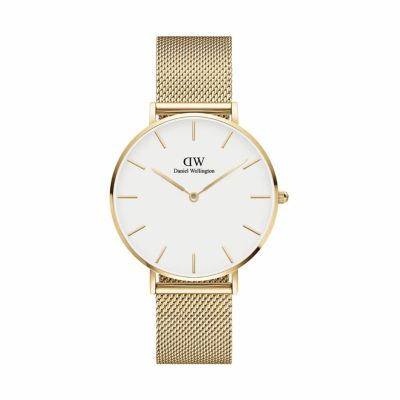 腕時計 Petite LUMINE 28mm レディース... Daniel Wellington ホワイト×イエロー